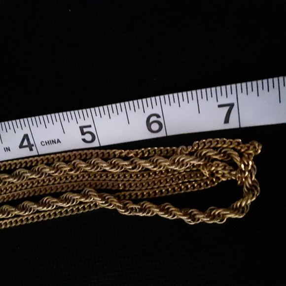 Vintage Monet Triple Strand Gold Tone Necklace - Picture 10 of 10